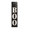Glitzhome® Black & White Wooden BOO Porch Sign -Halloween Decor Shop D227688S 1