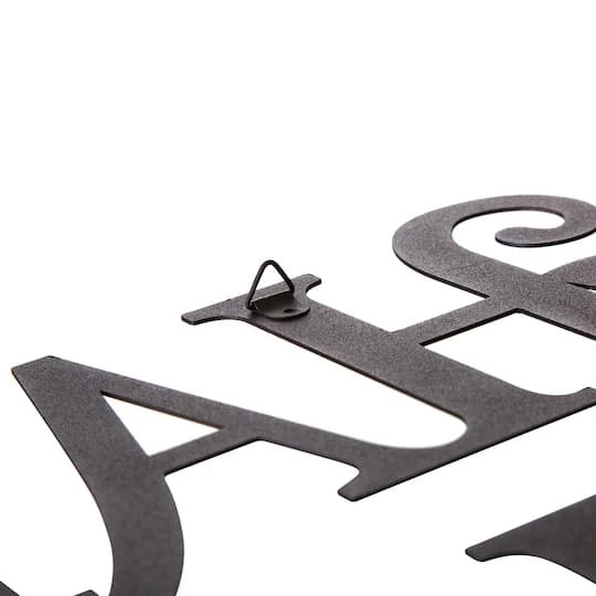 Glitzhome® Black Metal Happy Halloween Wall Sign 7 Glitzhome® Black Metal Happy Halloween Wall Sign - Image 7