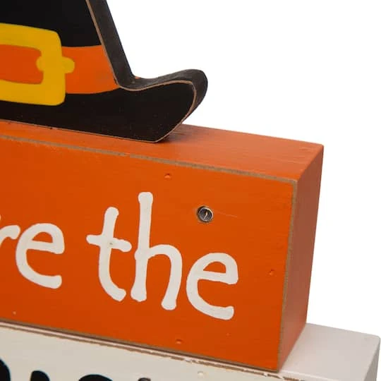 Glitzhome® 12" Halloween Wooden Lighted Word Block Table Décor 6 Glitzhome® 12" Halloween Wooden Lighted Word Block Table Décor - Image 6