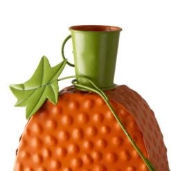 Glitzhome® 2ft. Pre-Lit Halloween Metal Jack-O-Lantern With LED Pillar -Halloween Decor Shop D250344S 4