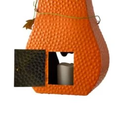 Glitzhome® 2ft. Pre-Lit Halloween Metal Jack-O-Lantern With LED Pillar -Halloween Decor Shop D250344S 6