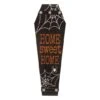 Glitzhome® 3.5ft. Halloween Wooden Coffin Porch Leaning Décor -Halloween Decor Shop D250345S 1