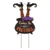 32" Glitzhome® Halloween Witch Yard Stake -Halloween Decor Shop D250348S 1
