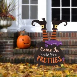 32" Glitzhome® Halloween Witch Yard Stake 11 32" Glitzhome® Halloween Witch Yard Stake -Halloween Decor Shop D250348S 2