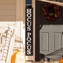 Glitzhome® Halloween Wooden Hocus Pocus Standing Porch Sign Or Hanging Décor -Halloween Decor Shop D250349S 2