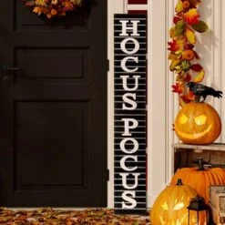 Glitzhome® Halloween Wooden Hocus Pocus Standing Porch Sign Or Hanging Décor -Halloween Decor Shop D250349S 3