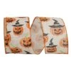 The Ribbon Roll 2.5" X 10yd. Linen Touch Wired Jack-O-Lantern Ribbon 5 The Ribbon Roll 2.5" X 10yd. Linen Touch Wired Jack-O-Lantern Ribbon -Halloween Decor Shop D380882S 1