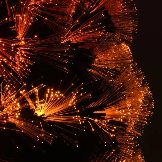 2ft. Fiber Optic Candy Corn Color Lights Black Artificial Halloween Tree 6 2ft. Fiber Optic Candy Corn Color Lights Black Artificial Halloween Tree - Image 6