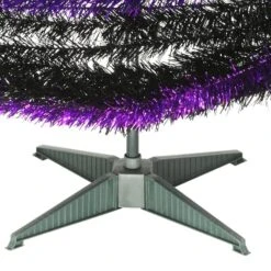 7.5ft. Unlit Purple & Black Pop-Up Artificial Halloween Tree 10 7.5ft. Unlit Purple & Black Pop-Up Artificial Halloween Tree -Halloween Decor Shop D400419S 14