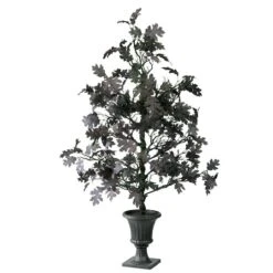48" Potted Halloween Black Oak Tree -Halloween Decor Shop D400422S