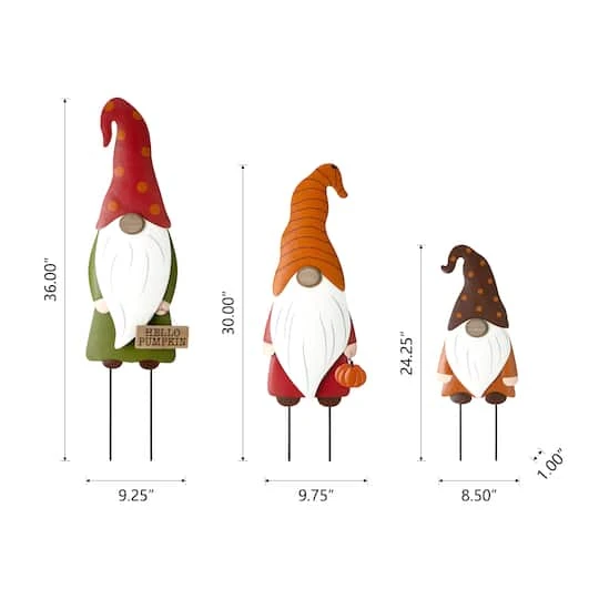 Glitzhome® Gnome Family Metal Yard Stake Or Standing Décor Set 17 Glitzhome® Gnome Family Metal Yard Stake Or Standing Décor Set - Image 17