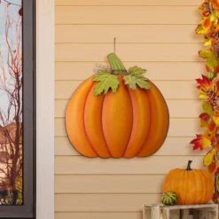Glitzhome® 39" Fall Pumpkin Metal Yard Stake Or Standing Décor 29 Glitzhome® 39" Fall Pumpkin Metal Yard Stake Or Standing Décor -Halloween Decor Shop D401504S 14