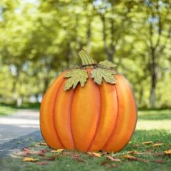 Glitzhome® 39" Fall Pumpkin Metal Yard Stake Or Standing Décor 31 Glitzhome® 39" Fall Pumpkin Metal Yard Stake Or Standing Décor -Halloween Decor Shop D401504S 16