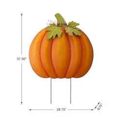 Glitzhome® 39" Fall Pumpkin Metal Yard Stake Or Standing Décor 33 Glitzhome® 39" Fall Pumpkin Metal Yard Stake Or Standing Décor -Halloween Decor Shop D401504S 18