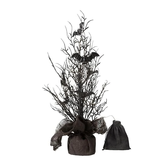 Glitzhome® 20" Lighted Halloween Bats Table Tree Decor 5 Glitzhome® 20" Lighted Halloween Bats Table Tree Decor - Image 5