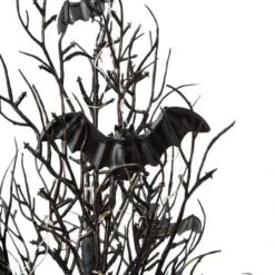 Glitzhome® 20" Lighted Halloween Bats Table Tree Decor 13 Glitzhome® 20" Lighted Halloween Bats Table Tree Decor -Halloween Decor Shop D403309S 5