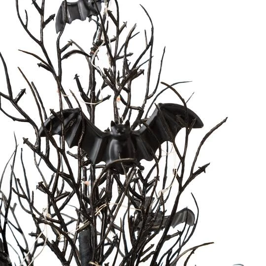 Glitzhome® 20" Lighted Halloween Bats Table Tree Decor 6 Glitzhome® 20" Lighted Halloween Bats Table Tree Decor - Image 6