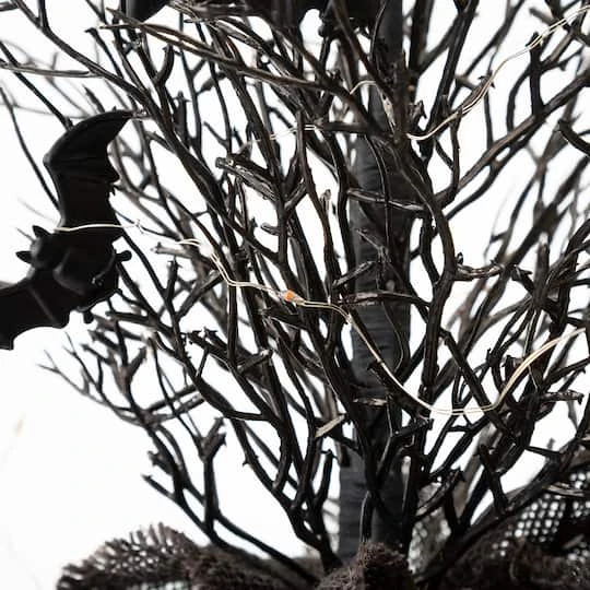 Glitzhome® 20" Lighted Halloween Bats Table Tree Decor 7 Glitzhome® 20" Lighted Halloween Bats Table Tree Decor - Image 7
