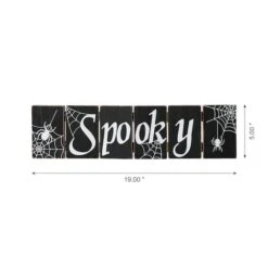 Glitzhome® 20" Halloween Hinged Table Sign -Halloween Decor Shop D403311S 5