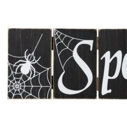 Glitzhome® 20" Halloween Hinged Table Sign -Halloween Decor Shop D403311S 7