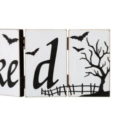 Glitzhome® 20" Halloween Hinged Table Sign -Halloween Decor Shop D403311S 8