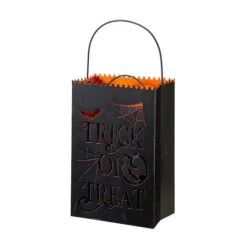 Glitzhome® Halloween Trick Or Treat Metal Bucket Set 14 Glitzhome® Halloween Trick Or Treat Metal Bucket Set -Halloween Decor Shop D403313S 5