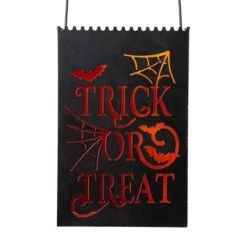 Glitzhome® Halloween Trick Or Treat Metal Bucket Set 17 Glitzhome® Halloween Trick Or Treat Metal Bucket Set -Halloween Decor Shop D403313S 8