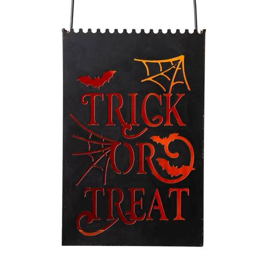 Glitzhome® Halloween Trick Or Treat Metal Bucket Set 9 Glitzhome® Halloween Trick Or Treat Metal Bucket Set - Image 9