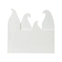 Glitzhome® 12" Ghost Halloween Wooden Table Decor -Halloween Decor Shop D403314S 5