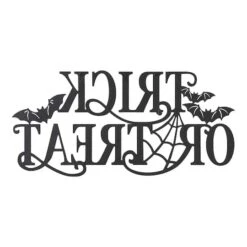 Glitzhome® 24" Metal Halloween TRICK OR TREAT Wall Sign 12 Glitzhome® 24" Metal Halloween TRICK OR TREAT Wall Sign -Halloween Decor Shop D403316S 4