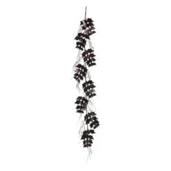 Glitzhome® 6ft. Lighted Halloween Bat Garland