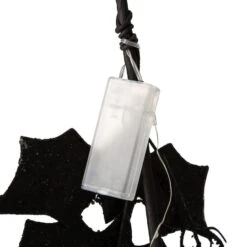 Glitzhome® 6ft. Lighted Halloween Bat Garland 11 Glitzhome® 6ft. Lighted Halloween Bat Garland -Halloween Decor Shop D403318S 4