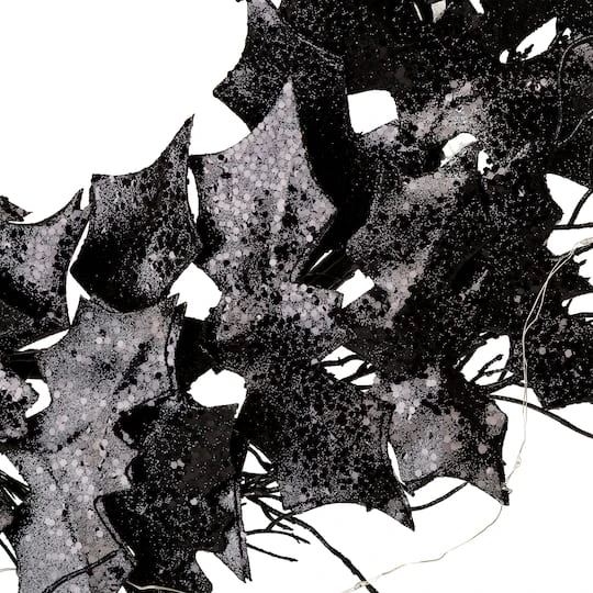 Glitzhome® 26" Lighted Halloween Bat Wreath 7 Glitzhome® 26" Lighted Halloween Bat Wreath - Image 7