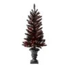 4ft. Pre-Lit Black Artificial Halloween Tree, LED Orange Lights 5 4ft. Pre-Lit Black Artificial Halloween Tree, LED Orange Lights -Halloween Decor Shop D403323S 1