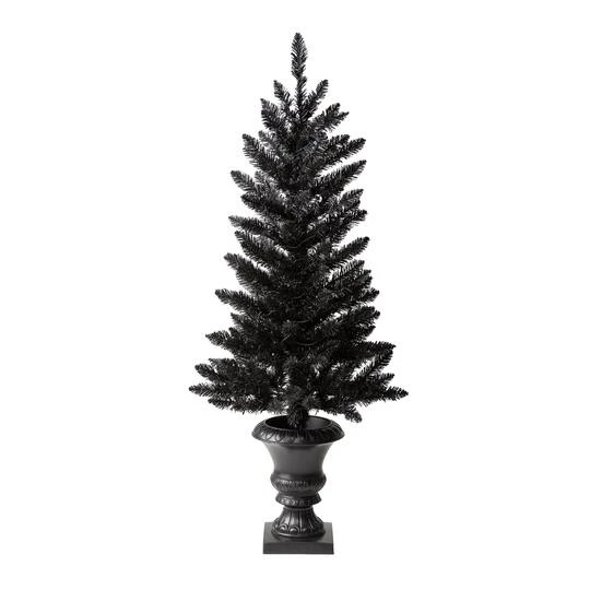 4ft. Pre-Lit Black Artificial Halloween Tree, LED Orange Lights 6 4ft. Pre-Lit Black Artificial Halloween Tree, LED Orange Lights - Image 6