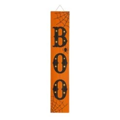 Glitzhome® 42" Lighted Halloween BOO Porch Sign