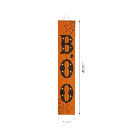 Glitzhome® 42" Lighted Halloween BOO Porch Sign 4 Glitzhome® 42" Lighted Halloween BOO Porch Sign - Image 4