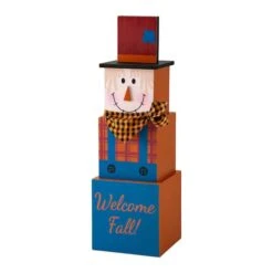 Glitzhome® 36" Double Sided Stacked Pumpkins Halloween Porch Decor 13 Glitzhome® 36" Double Sided Stacked Pumpkins Halloween Porch Decor -Halloween Decor Shop D403331S 4