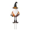 Glitzhome® 36" Metal Halloween Gnome Yard Stake