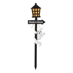 Glitzhome® 42" Lighted Halloween Haunted House Yard Stake