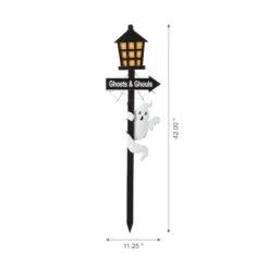 Glitzhome® 42" Lighted Halloween Haunted House Yard Stake 11 Glitzhome® 42" Lighted Halloween Haunted House Yard Stake -Halloween Decor Shop D403337S 3