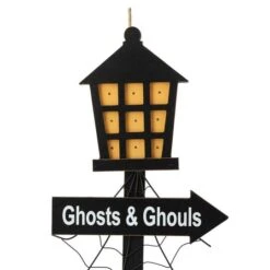 Glitzhome® 42" Lighted Halloween Haunted House Yard Stake 13 Glitzhome® 42" Lighted Halloween Haunted House Yard Stake -Halloween Decor Shop D403337S 5