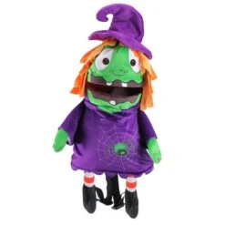 Northlight 23" Purple & Green Witch Child Trick Or Treat Halloween Bag -Halloween Decor Shop D406181S 1 1