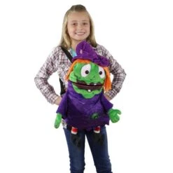 Northlight 23" Purple & Green Witch Child Trick Or Treat Halloween Bag -Halloween Decor Shop D406181S 2