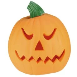 Northlight 9.75" Orange Animated Double-Sided Pumpkin Halloween Décor