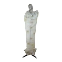 Northlight 5ft. Pre-Lit White & Brown Animated Mummy With Glowing Eyes Halloween Décor