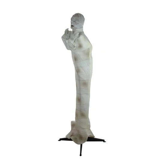 Northlight 5ft. Pre-Lit White & Brown Animated Mummy With Glowing Eyes Halloween Décor 4 Northlight 5ft. Pre-Lit White & Brown Animated Mummy With Glowing Eyes Halloween Décor - Image 4