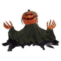 Northlight 2.5ft. Black & Orange Animated Pumpkin Halloween Décor