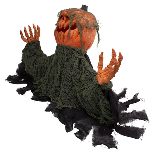 Northlight 2.5ft. Black & Orange Animated Pumpkin Halloween Décor 6 Northlight 2.5ft. Black & Orange Animated Pumpkin Halloween Décor - Image 6