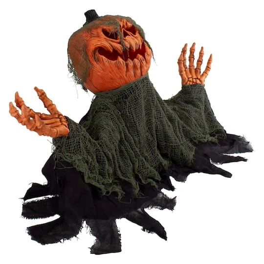 Northlight 2.5ft. Black & Orange Animated Pumpkin Halloween Décor 7 Northlight 2.5ft. Black & Orange Animated Pumpkin Halloween Décor - Image 7